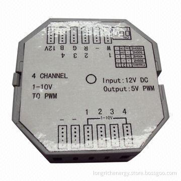 1 to 10V DC To PWM, LED Controller, 4 Channels 5V PWM Output